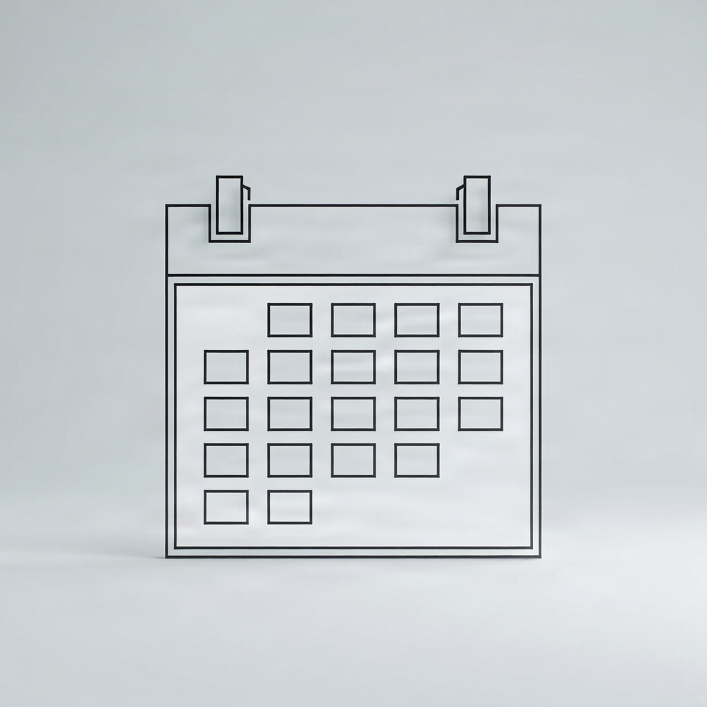 A simple calendar icon.